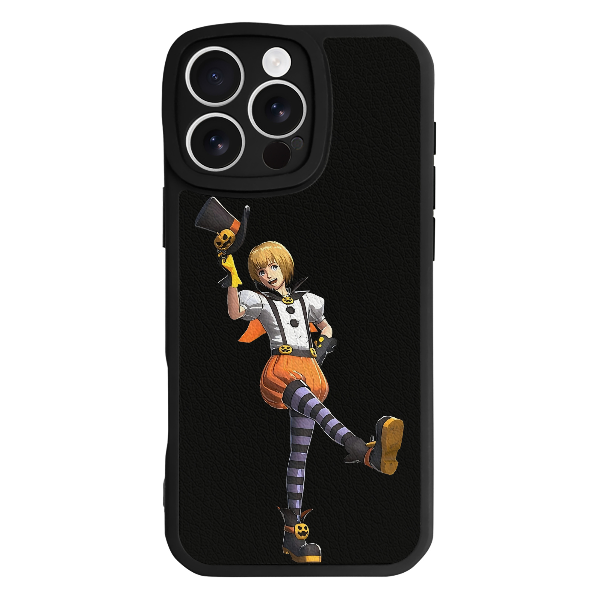 （画像用） 進撃の巨人 アルミン·アルレルト Attack on Titan Armin Arlert 【iPhone 16シリーズ対応】シリコンスマホケース（レザー調） 材質：シリコン